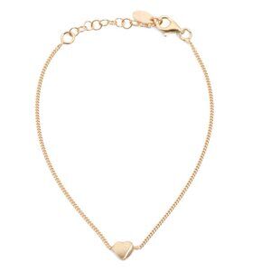 LUCIA MARA Gold Made In Italy 18kt Gold Plated Sterling Silver Heart Bracelet